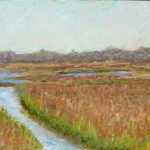 Bob Santandrea ~ "Salt Marsh" ~ Pastel on Paper 15" x 18"