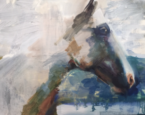 Jen Pagnini ~ Luna" Oil on Panel 12" x 16"